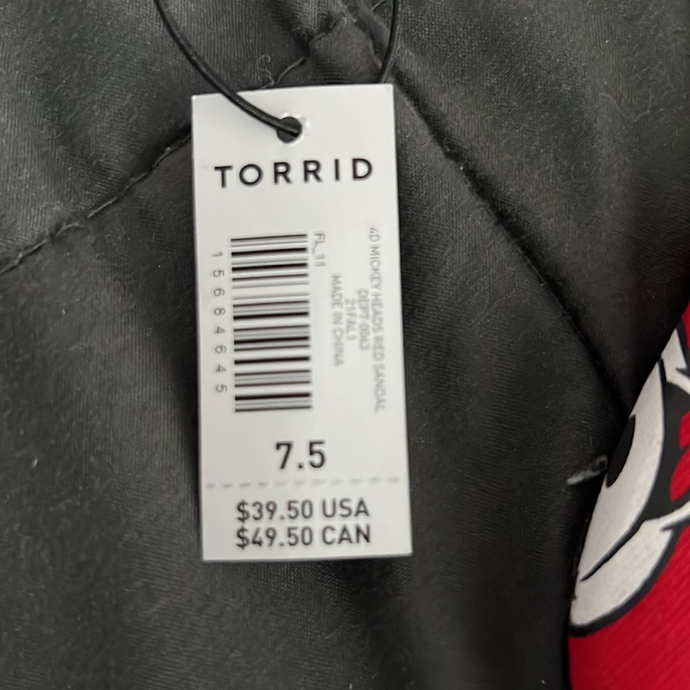 Disney Flip Flop Sandals 7.5WW - Picture 5 of 5